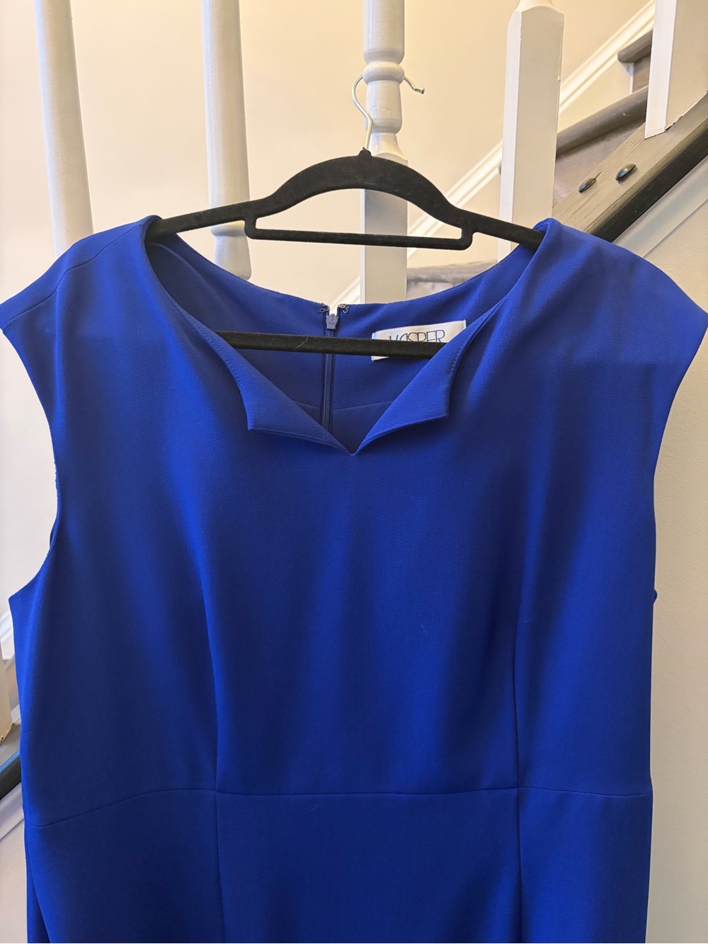 Kasper Bold Cobalt Sleeveless Sheath Dress - Picture 5 of 7